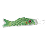 Maxbell 3x55-150cm Various Japanese Windsock Carp Flag Koi Nobori Sailfish 70cm Green