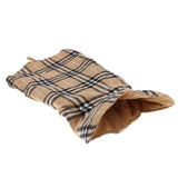 Maxbell Maxbell Pet Dog Waterproof Reversible Plaid Jacket Coat Winter Clothes Beige S