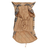Maxbell Maxbell Pet Dog Waterproof Reversible Plaid Jacket Coat Winter Clothes Beige S