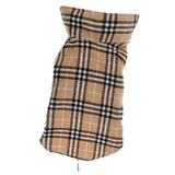 Maxbell Maxbell Pet Dog Waterproof Reversible Plaid Jacket Coat Winter Clothes Beige L