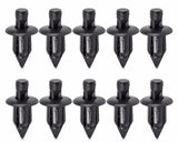 Maxbell 3xBumper Card Panel Black Fasteners Mounting Clips Push-Type Suit for for Suzuki