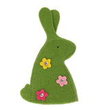 Maxbell 2x4pcs Cute Rabbit Design Easter Egg Covers Holder Decoration Ornament Green