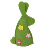 Maxbell 2x4pcs Cute Rabbit Design Easter Egg Covers Holder Decoration Ornament Green