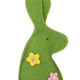 Maxbell 2x4pcs Cute Rabbit Design Easter Egg Covers Holder Decoration Ornament Green