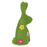 Maxbell 2x4pcs Cute Rabbit Design Easter Egg Covers Holder Decoration Ornament Green