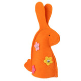 Maxbell 2x4pcs Cute Rabbit Design Easter Egg Covers Holder Decoration Ornament Orange