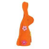 Maxbell 2x4pcs Cute Rabbit Design Easter Egg Covers Holder Decoration Ornament Orange