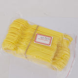 Maxbell 100pcs PP Tags Greenhouse Gardening Plant Circle Hanging Nursery Labels Yellow