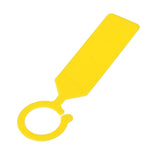 Maxbell 100pcs PP Tags Greenhouse Gardening Plant Circle Hanging Nursery Labels Yellow