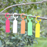 Maxbell 100pcs PP Tags Greenhouse Gardening Plant Circle Hanging Nursery Labels Yellow