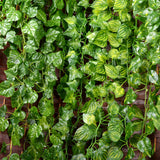 Maxbell 2Pcs Artificial Wall Hanging Ivy Vine Silk Foliage Plant Decor Grape Leaf