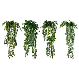 Maxbell 2Pcs Artificial Wall Hanging Ivy Vine Silk Foliage Plant Decor Grape Leaf