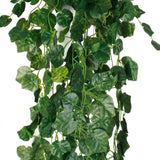 Maxbell 2Pcs Artificial Wall Hanging Ivy Vine Silk Foliage Plant Decor Grape Leaf