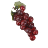 Maxbell 12xArtificial Faux Fake Lifelike Plastic Fruit Grape Apple Lemon Sketch Prop a