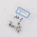 Maxbell 2x10Pcs Stainless Steel A2 Nylon Collar Insert Self-lock Nuts Bolts Screws M3