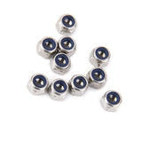 Maxbell 2x10Pcs Stainless Steel A2 Nylon Collar Insert Self-lock Nuts Bolts Screws M3