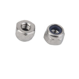 Maxbell 2x10Pcs Stainless Steel A2 Nylon Collar Insert Self-lock Nuts Bolts Screws M3