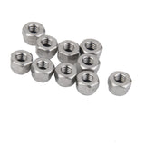 Maxbell 2x10Pcs Stainless Steel A2 Nylon Collar Insert Self-lock Nuts Bolts Screws M3