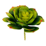 Maxbell Artificial Succulent Snow Lotus Floral Foliage Fake Plant Home Party Decor