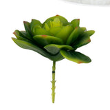 Maxbell Artificial Succulent Snow Lotus Floral Foliage Fake Plant Home Party Decor