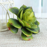 Maxbell Artificial Succulent Snow Lotus Floral Foliage Fake Plant Home Party Decor