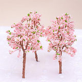 Maxbell Model Tree Train Pink Flowers Set Fuchsia Model Tree Scenery Landscape OO HO
