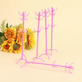 Maxbell 5pcs Dollhouse Furniture Clothes Tree Shocking for Pink