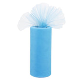 Maxbell Mutil 6" x 25 yard Tulle Roll Spool Tutu Wedding Decor Bow Lake Blue