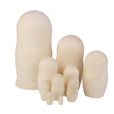 4x10Pcs Blank DIY Painting Russian Nesting Dolls