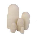 Maxbell 5Pcs Blank DIY Painting Russian Nesting Dolls