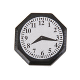 Maxbell Black Octagonal Clock for 1/12 Dollhouse Miniature