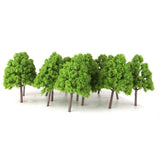 Maxbell 3x25Pcs Model Cypress Tress Train Railroad Scenery 1:150 Light Green