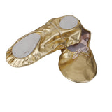 Maxbell 2xWomen Girl Gold Ballet Pointe Gymnastics Leather Dance Shoes 37