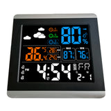 Digital Weather Station Sound Controlled Time Alarm Clock with Temperature Thermometer Humidity Hygrometer