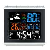 Digital Weather Station Sound Controlled Time Alarm Clock with Temperature Thermometer Humidity Hygrometer