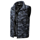 Smart Heated Vest for Winter running Mountain Camping L Camouflage