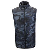 Smart Heated Vest for Winter running Mountain Camping L Camouflage