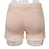 Maxbell Butt Lifter Hip Enhancer Pads Underwear Shapewear Lace Panties S Beige