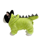 Maxbell Maxbell Dog Clothes Dinosaur Jumpsuits Fleece Hoodie Pajamas Jacket Cute Fancy Dress Green L