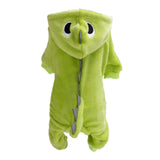 Maxbell Maxbell Dog Clothes Dinosaur Jumpsuits Fleece Hoodie Pajamas Jacket Cute Fancy Dress Green L