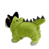 Maxbell Maxbell Dog Clothes Dinosaur Jumpsuits Fleece Hoodie Pajamas Jacket Cute Fancy Dress Green L