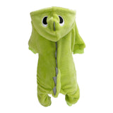 Maxbell Maxbell Dog Clothes Dinosaur Jumpsuits Fleece Hoodie Pajamas Jacket Cute Fancy Dress Green L