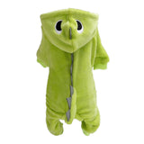 Maxbell Maxbell Dog Clothes Dinosaur Jumpsuits Fleece Hoodie Pajamas Jacket Cute Fancy Dress Green L