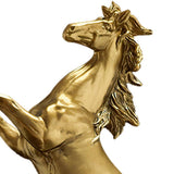 Maxbelll Galloping Horse Decoration Shelf Statue Office Home Ornament Gold