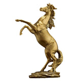 Maxbelll Galloping Horse Decoration Shelf Statue Office Home Ornament Gold