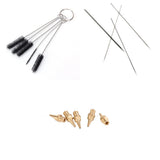 Maxbell 5pcs Brushes/0.3mm Nozzles (Random Color)/ Replacement Needle for Airbrush