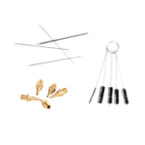 Maxbell 5pcs Brushes/0.3mm Nozzles (Random Color)/ Replacement Needle for Airbrush