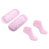 Maxbell Maxbell 1 pair Womens Beauty SPA Moisturizing Skincare Gel Smooth Nourishing Treatment Anti-Slip Socks Pink