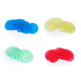 Maxbell 400Pcs Casino Poker Chips 19mm Bingo Chips Tokens for Carnival Bingo Games