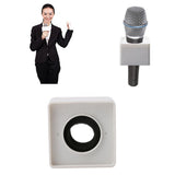 Maxbell Square + Triangular Durable Plastic Microphone Interview Flag Station